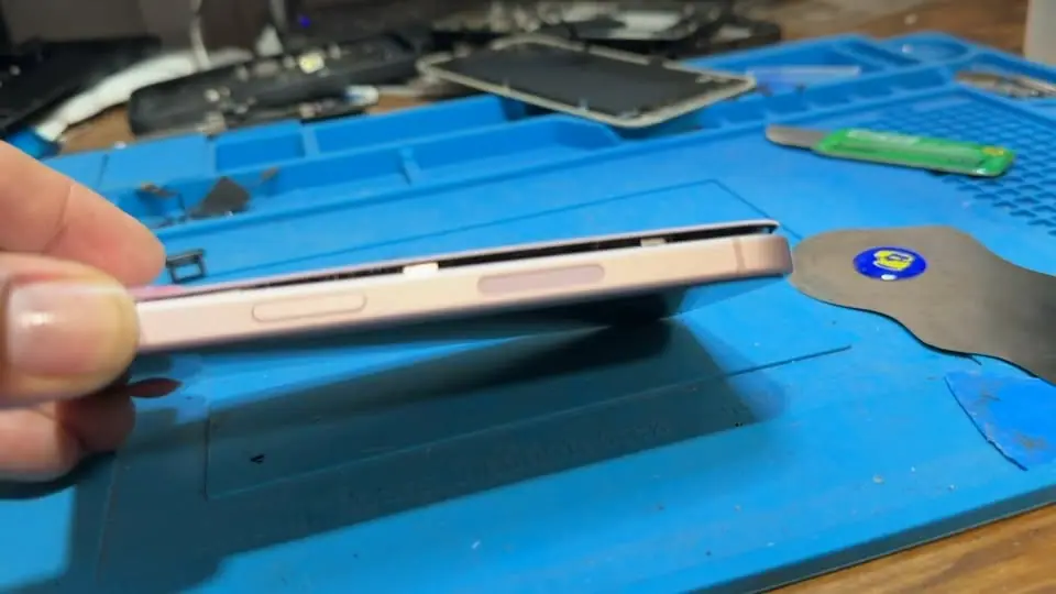 iPhone repair on the iHammy bench